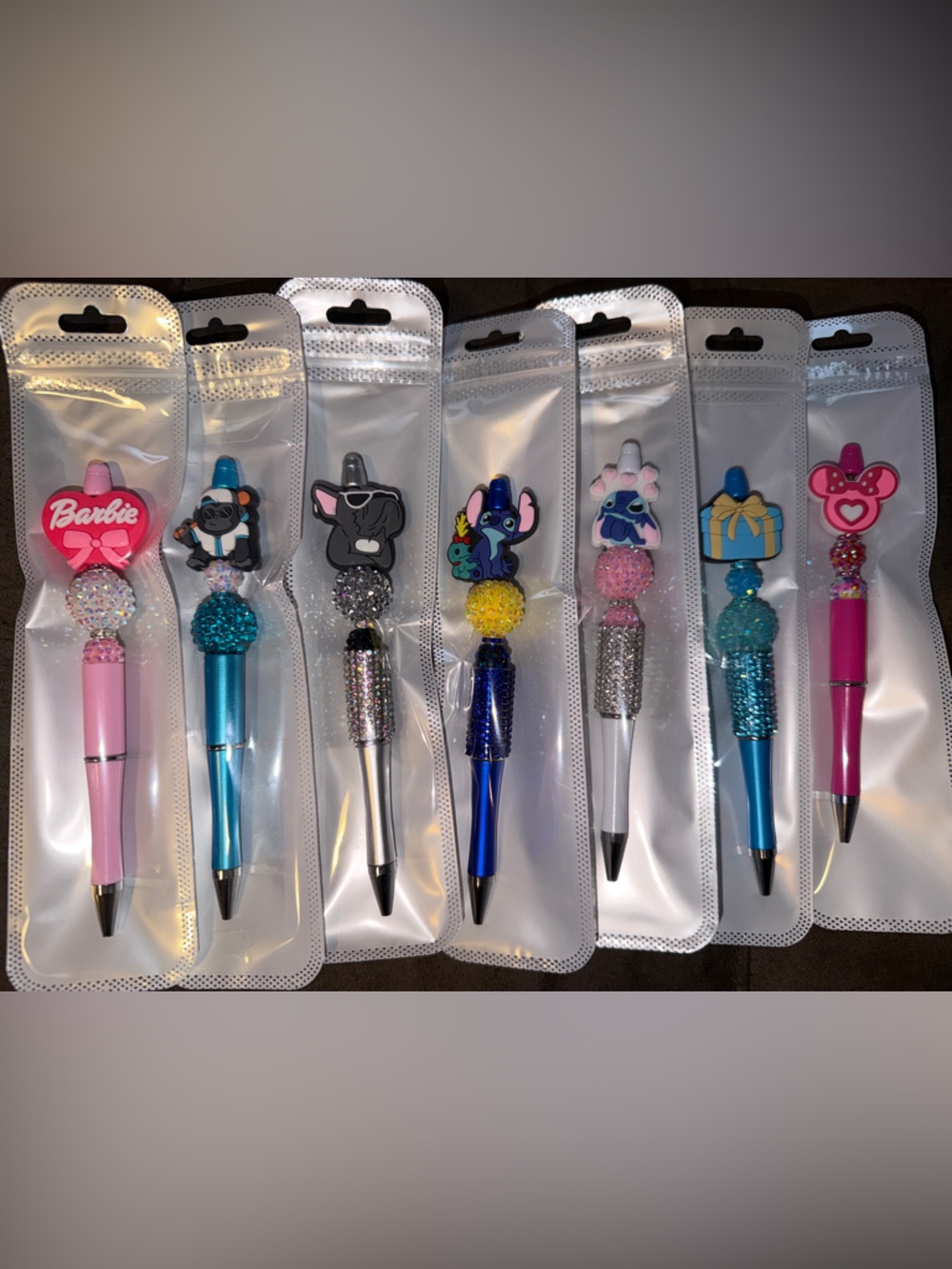 Homemade Customizable Pens- Cute Character Glitter Pens